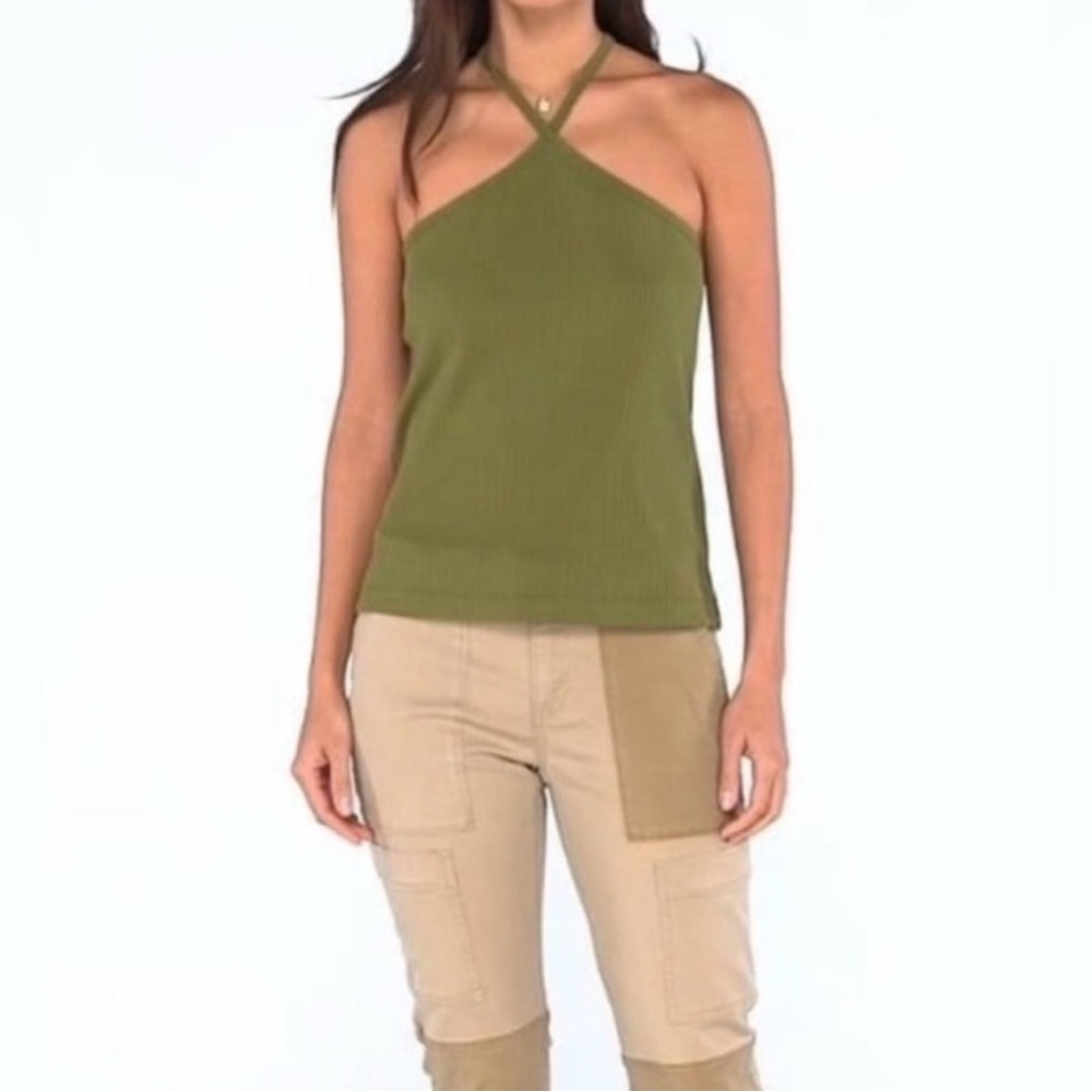 NWT Cabi 4576 Avocado Strappy Intersect Tank Size M